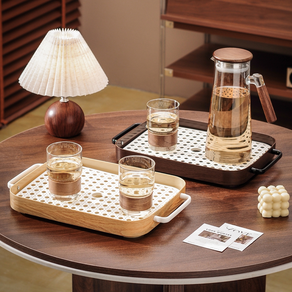 Khay cốc 2 lớp 25*39cm