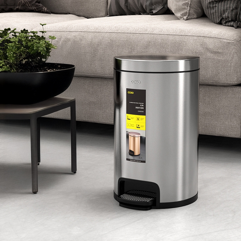 Thùng rác đạp chân inox CCKO 12L CK9936