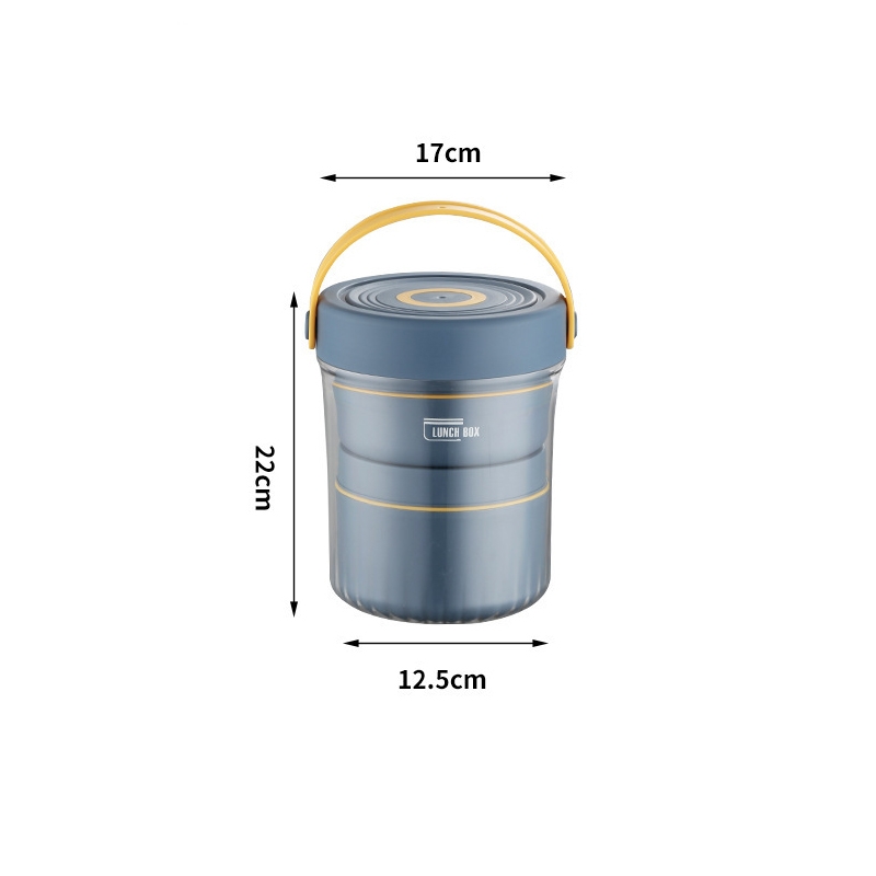 Cặp lồng inox 1040ml 6655 ( 2 ngăn 420+620ml)