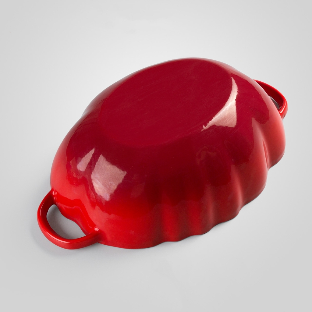 Nồi gang cà chua phủ men gốm 26cm