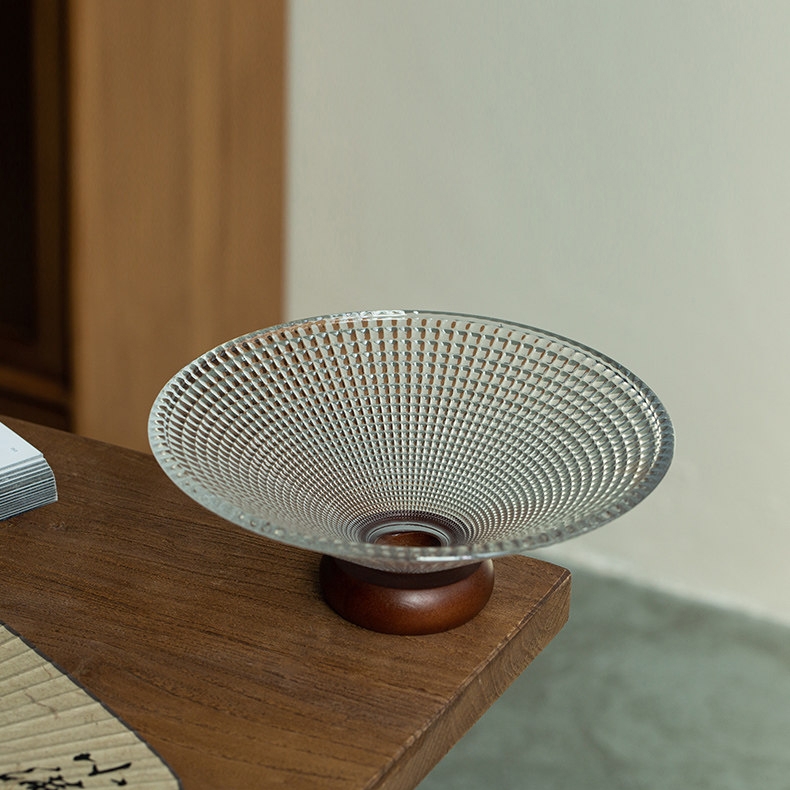 Đĩa thủy tinh đựng trái cây