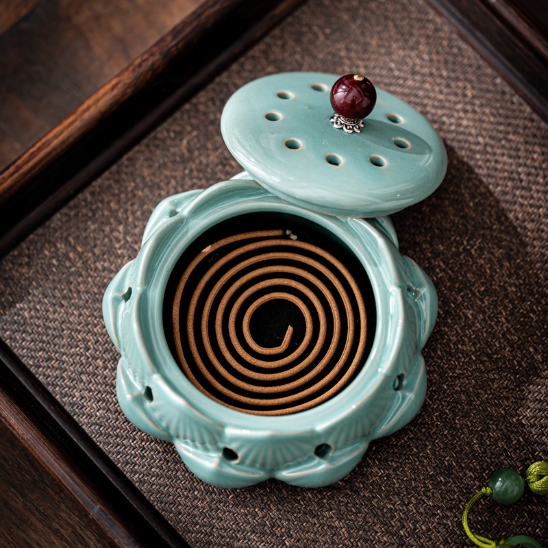 Lư trầm hương gốm L0034