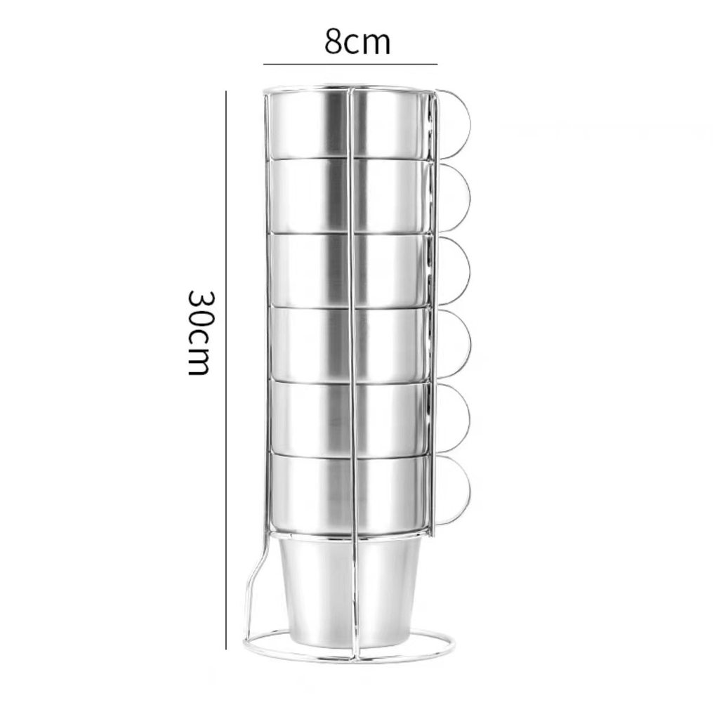 Bộ cốc hình nón+giá treo 6226B