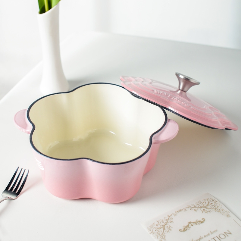 Nồi gang hoa Happiness 20cm