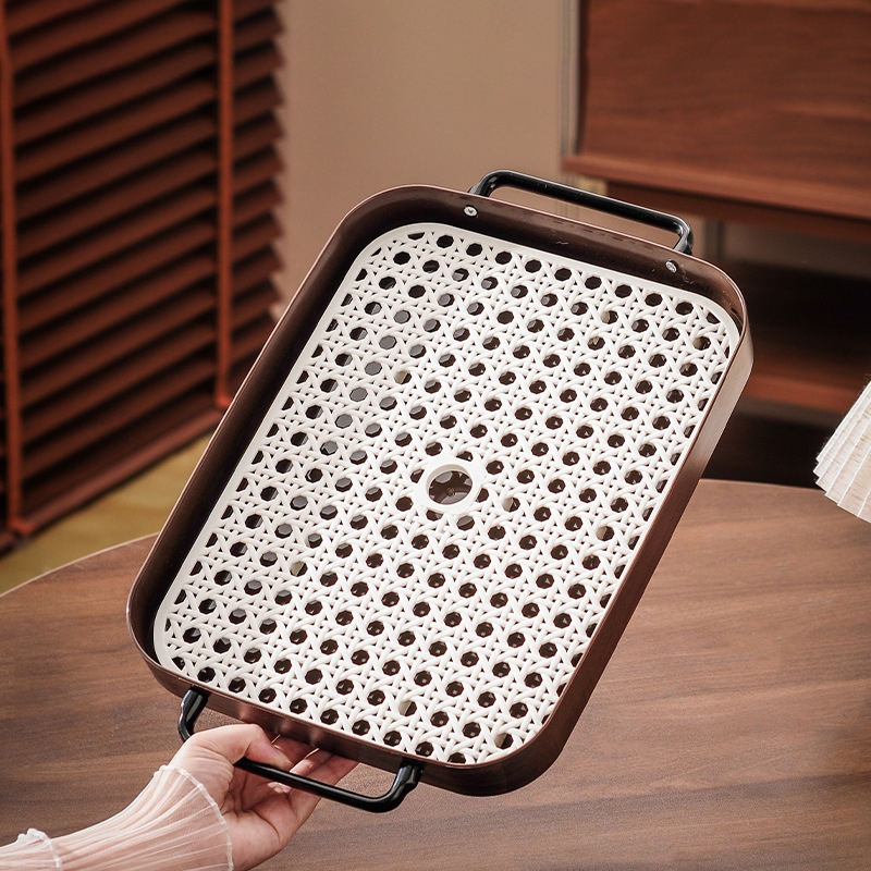 Khay cốc 2 lớp 25*39cm