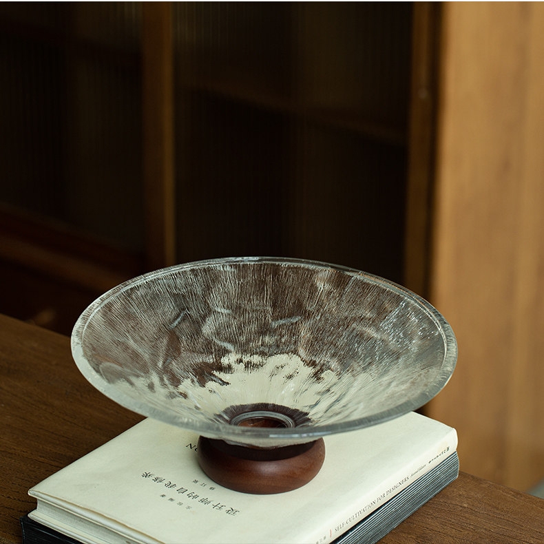 Đĩa thủy tinh đựng trái cây