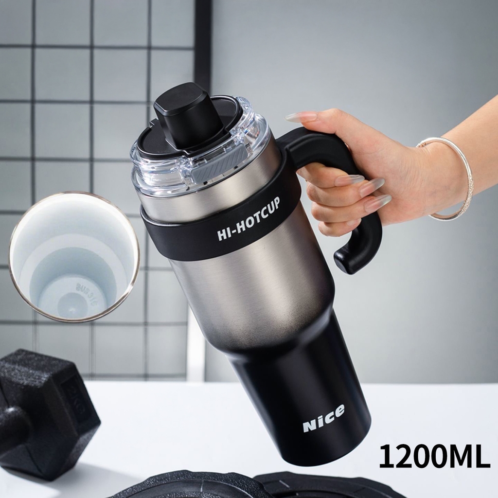 Cốc giữ nhiệt thể thao inox 316 phủ gốm CK-4401-7 1200ml