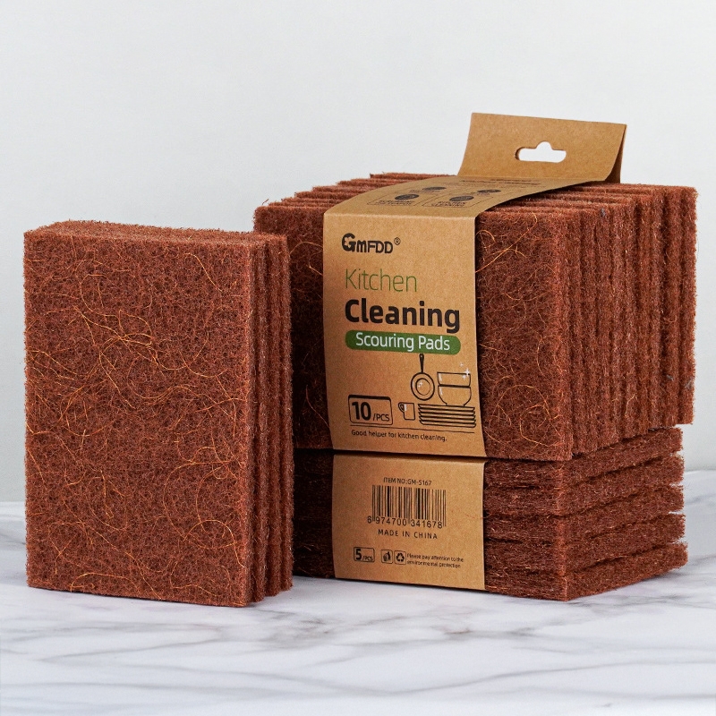 Set 5 miếng cọ rửa sợi dừa - Vàng GM-BJ001