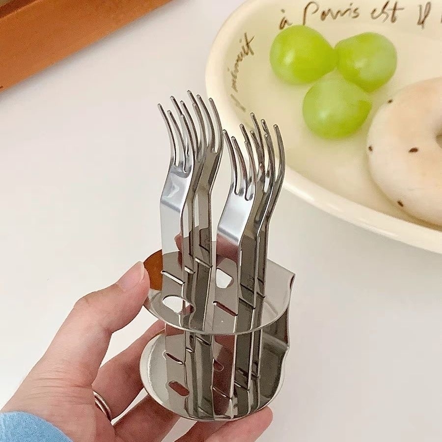 Bộ dĩa trái cây inox 304