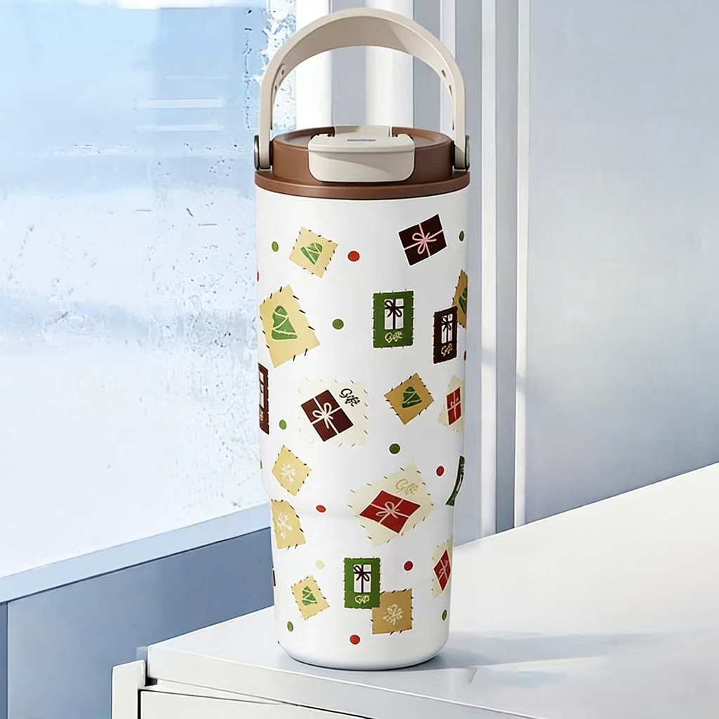 Bình giữ nhiệt Van Gogh inox 316 phủ gốm 880ml