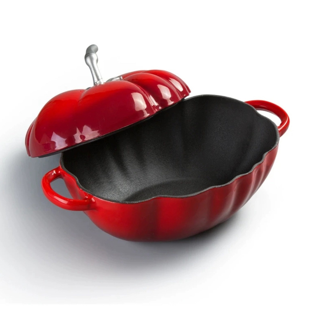 Nồi gang cà chua phủ men gốm 26cm