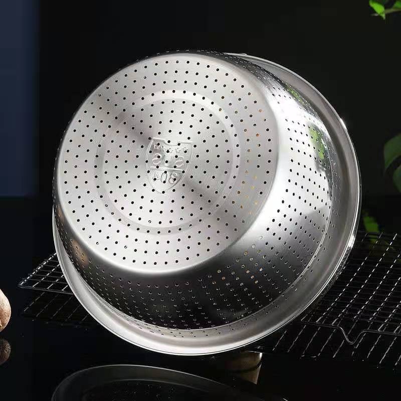 Bộ thau rổ inox 26cm-66