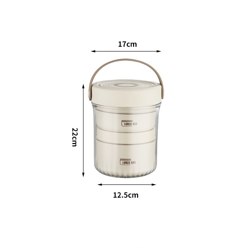 Cặp lồng inox 1040ml 6655 ( 2 ngăn 420+620ml)