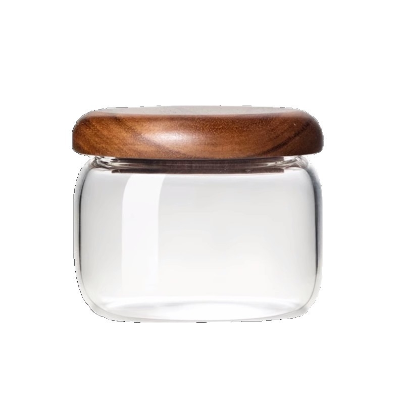 Hũ đựng TP thủy tinh nắp gỗ 300ml 3350