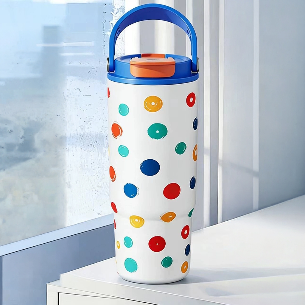 Bình giữ nhiệt Van Gogh inox 316 phủ gốm 880ml