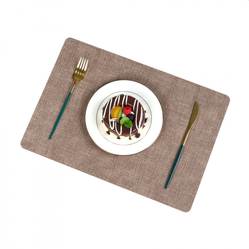 Tấm lót bàn ăn 30x45cm bằng da 2 mặt