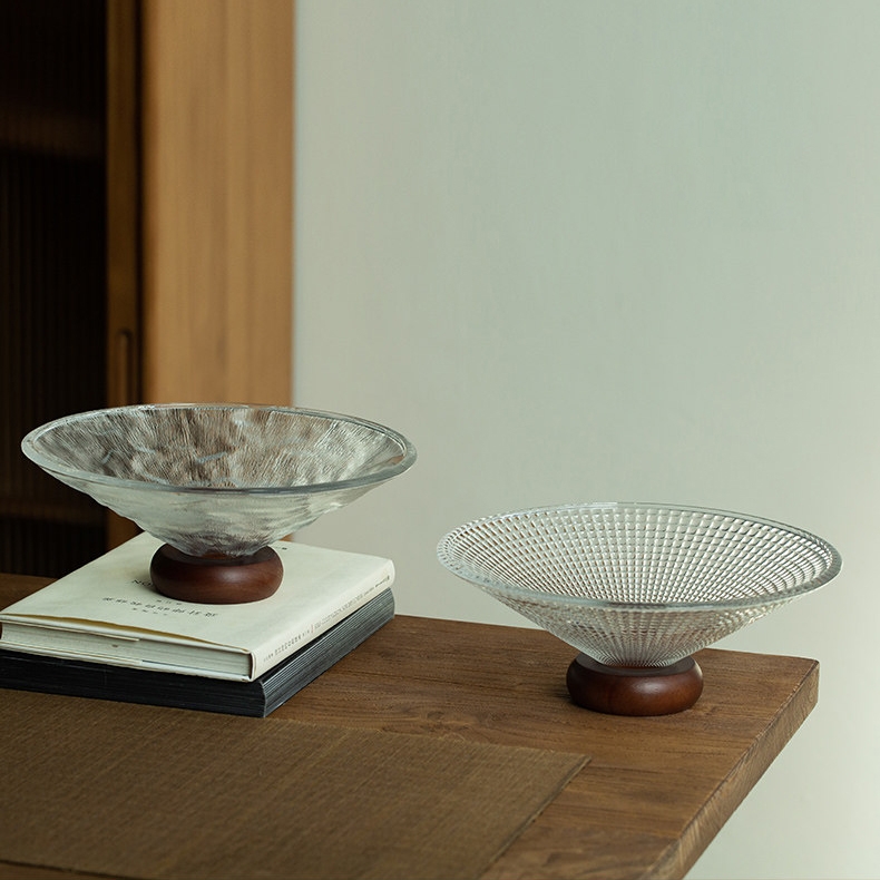 Đĩa thủy tinh đựng trái cây