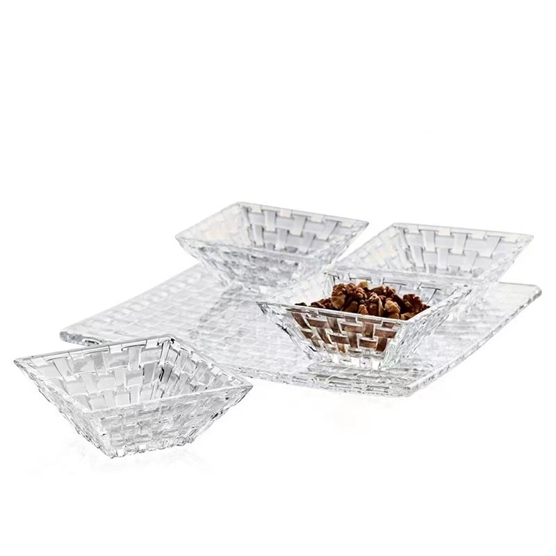Bộ đĩa trái cây thuỷ tinh