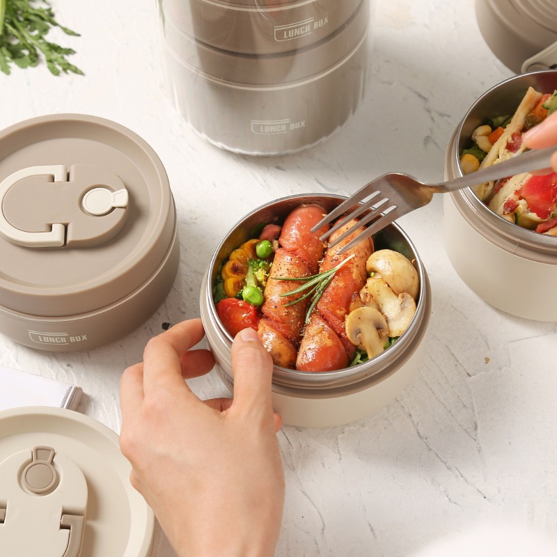 Cặp lồng inox 1040ml 6655 ( 2 ngăn 420+620ml)