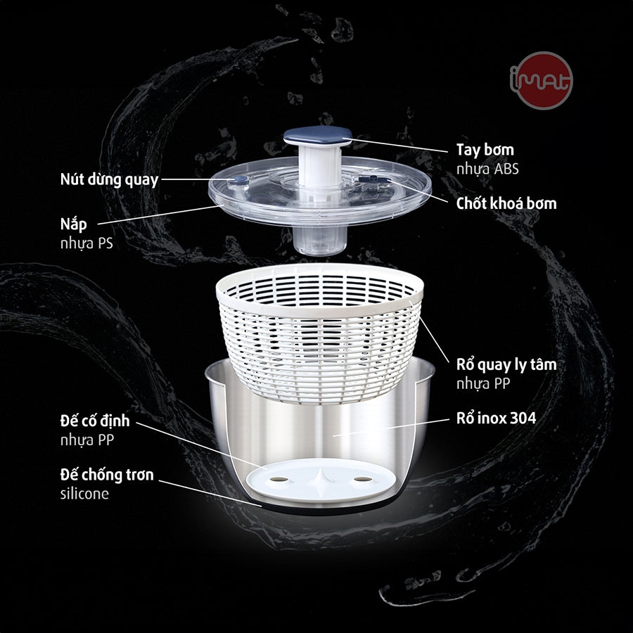 Rổ quay rau tách nước SSP-i34