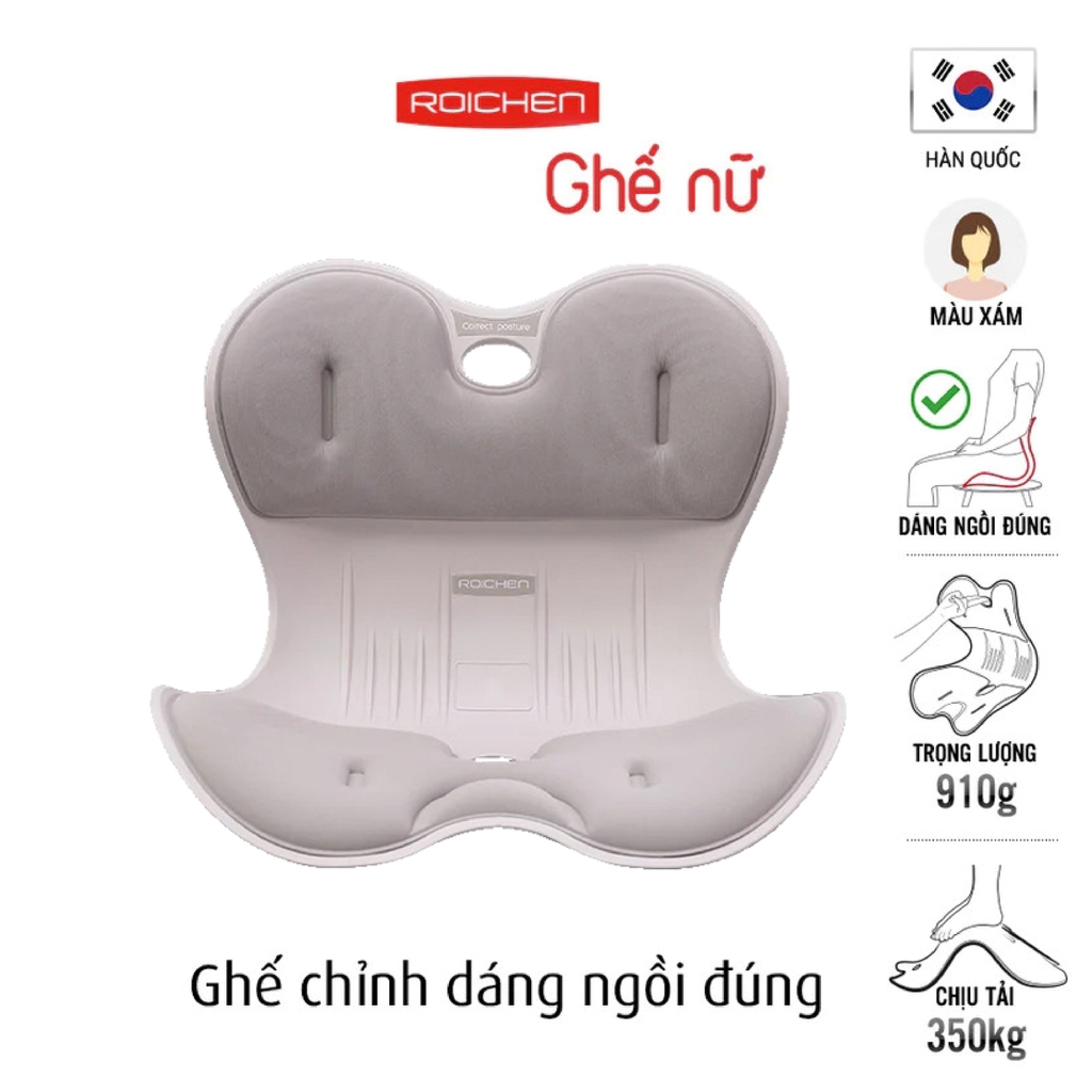 Ghế chỉnh dáng ngồi đúng Roichen Hàn Quốc-Nữ CRP-W