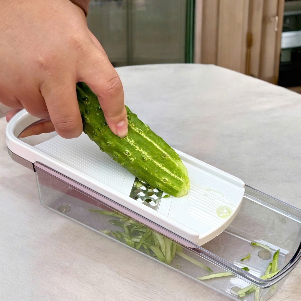 Set dụng cụ nạo sợi cắt lát hoa quả đa năng kèm hộp đựng Shimomura