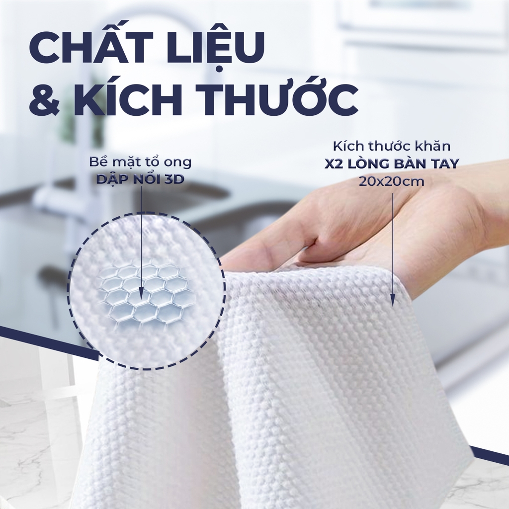Khăn lau bếp F5 Clean TH - 80 tờ