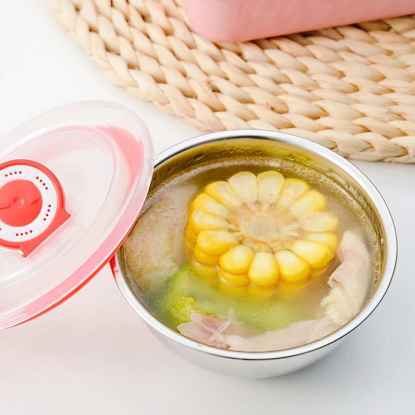 Khay cơm inox giữ nhiệt 5 ngăn