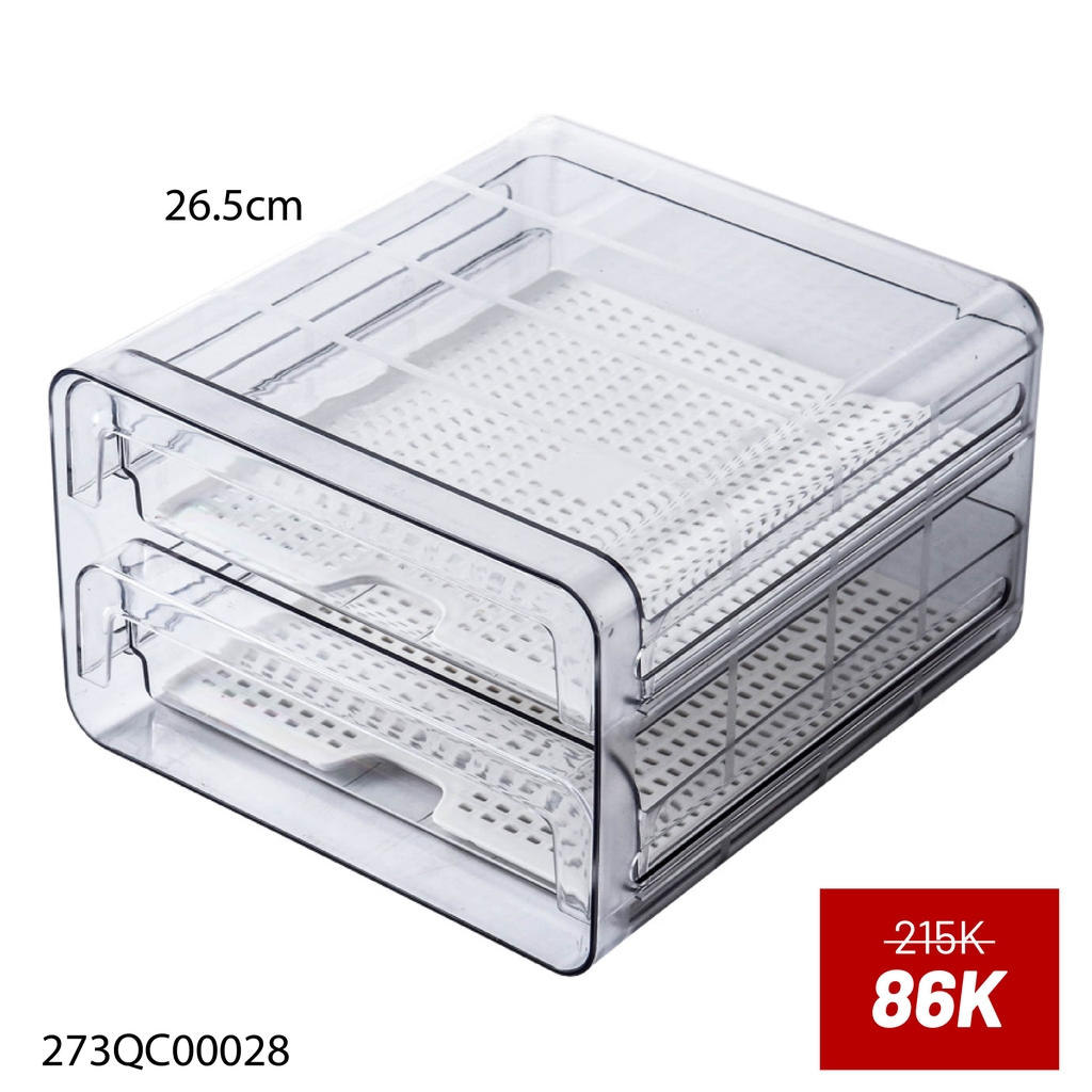 Hộp thực phẩm tủ lạnh 2 tầng 26,5