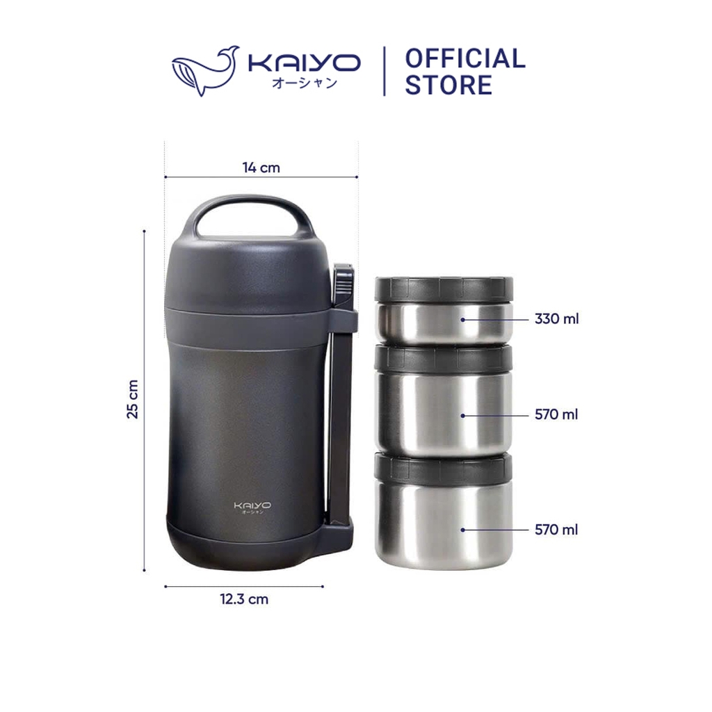 Hộp cơm giữ nhiệt Kaiyo 1600ml