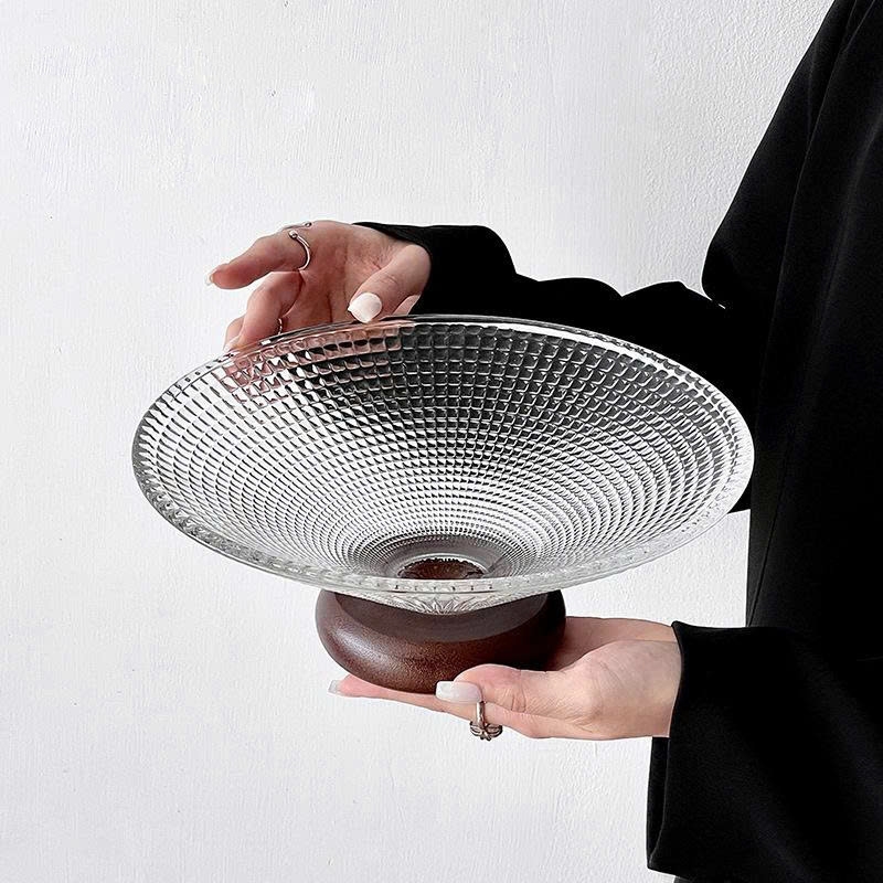 Đĩa thủy tinh đựng trái cây