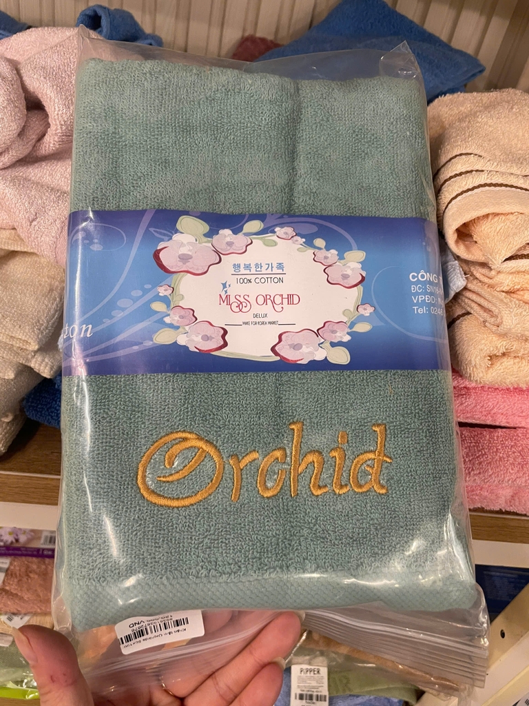 Khăn tắm Orchirds 50x100