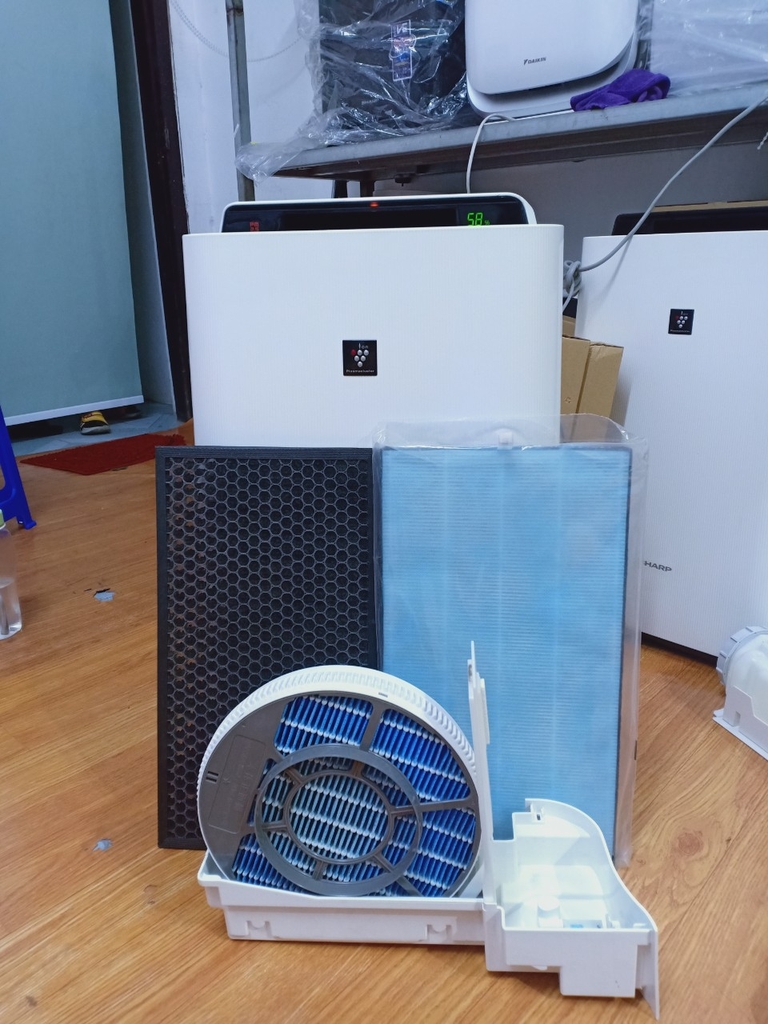 <35m2 - Máy lọc không khí KC-E50 Full tinh năng Option-   bù ẩm thông minh