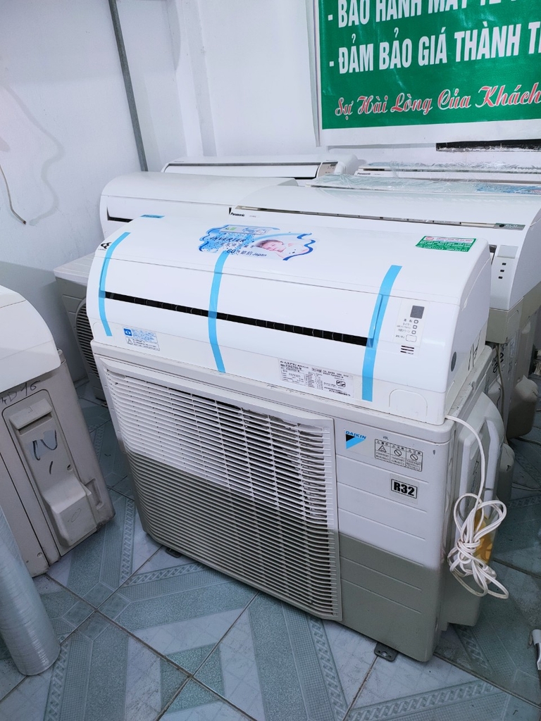 ĐIỀU HOÀ DAIKIN nhật cũ  18.000BTU 2 CHIỀU INVETER GAS R32 thế hệ mới LÀM LẠNH KHÔNG KHÔ