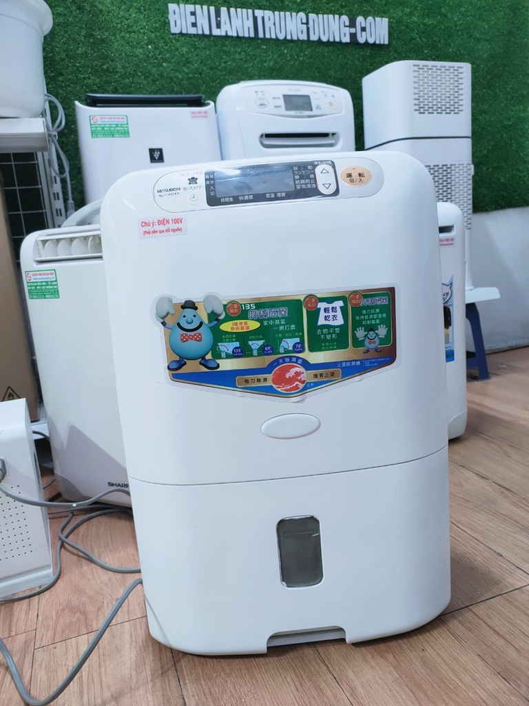 Máy Hút ẩm Mitsubishi MJ-100LX cho phòng <50m2 chạy Siêu êm
