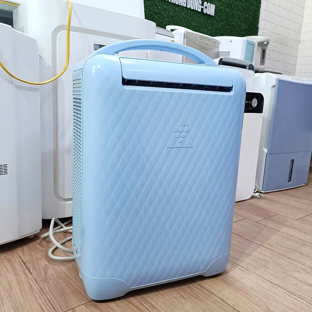 Hút ẩm Sharp CV-Y100 - Màu xanh cho phòng <45m2 có bánh xe di chuyển