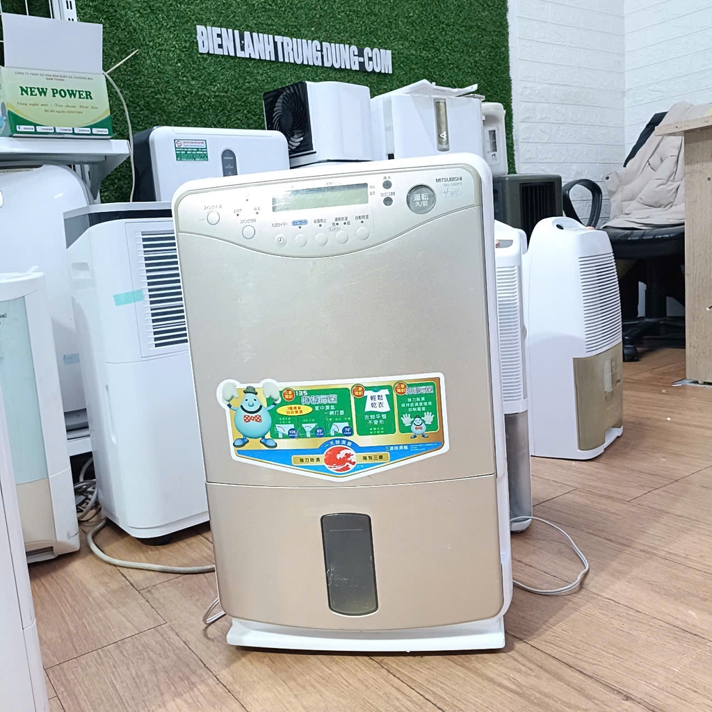 Máy Hút ẩm siêu lớn Mitsubishi MJ-160PX cho phòng <70m2 ( có màn hình độ ẩm hiển thị, đặt độ ẩm mong muốn) )