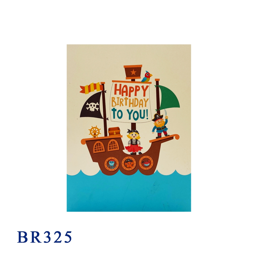 Happy Birthday Pirate Pop Up Card