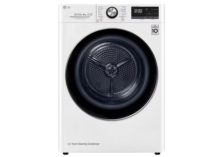 Máy sấy bơm nhiệt LG 9 kg DVHP09W