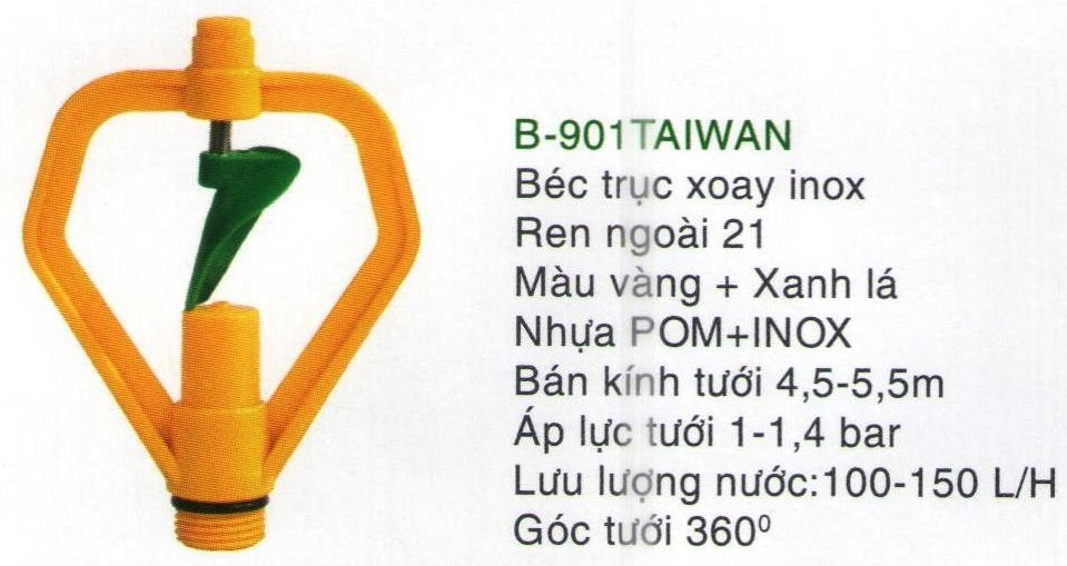 Béc tưới vảy 901 Taiwan