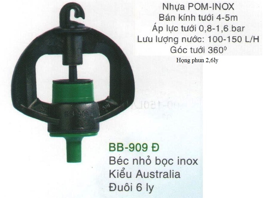 Béc tưới nhỏ 909 Đ 5ly