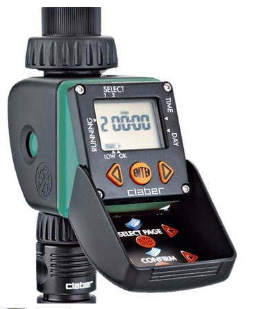 Bộ timer điều khiển tưới tự động claber 8428 dùng pin AAA Italia