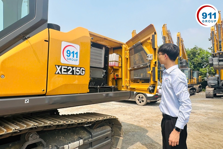 Máy xúc đào bánh xích XCMG gầu 1.0 m3 Model: XE215G