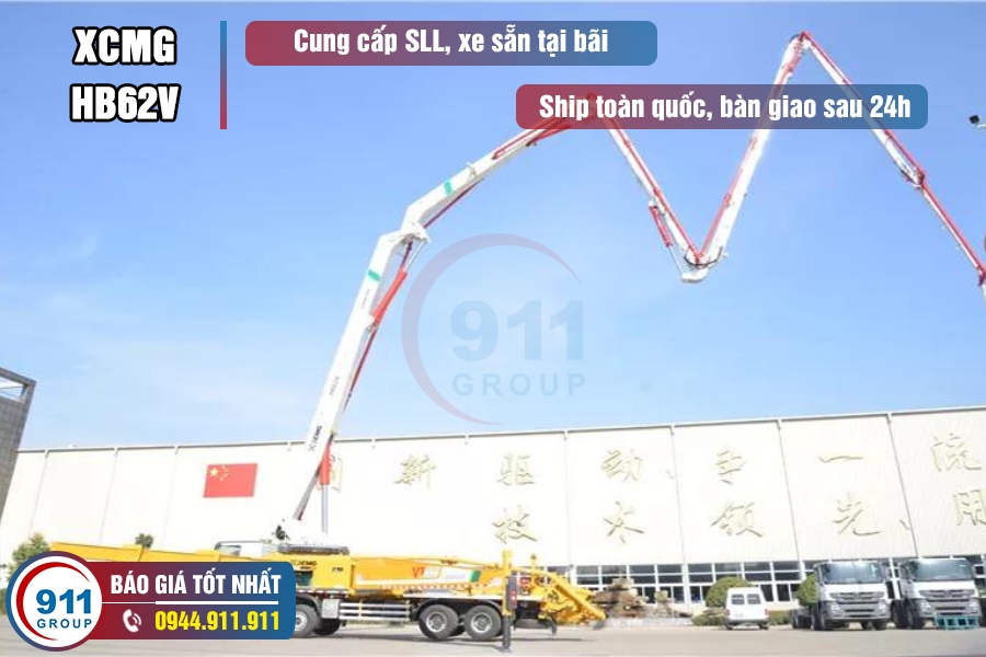 Bơm cần XCMG 62M - Bán Xe Bơm bê tông cần 62M XCMG