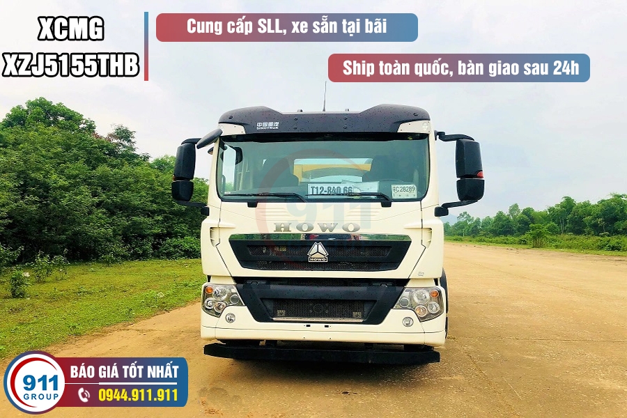 Bơm Tự hành XCMG Ap 18 đến 26 - Xe cơ sở Howo 2 chân