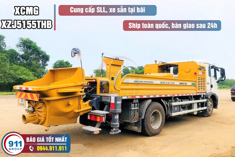 Bơm Tự hành XCMG Ap 18 đến 26 - Xe cơ sở Howo 2 chân