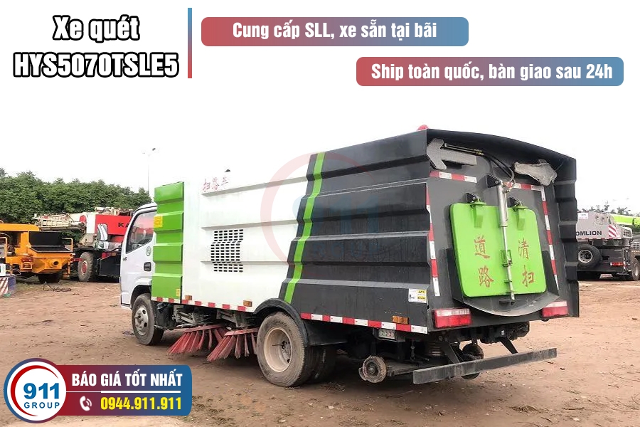 Xe quét đường Hongyu 5m3 xe cơ sở Dongfeng - HYS5070TSLE5
