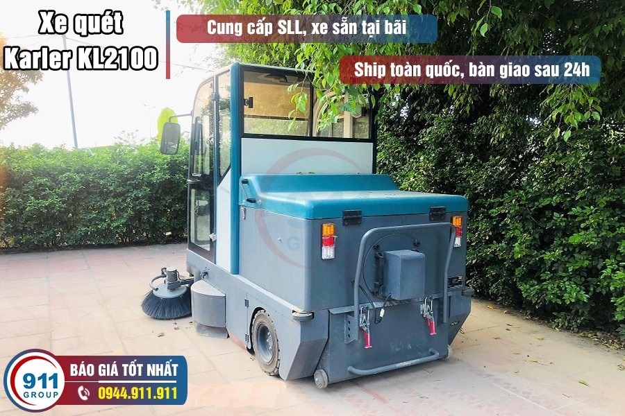 Xe quét hút bụi Karler - Bán xe quét nhà xưởng Karler KL2100