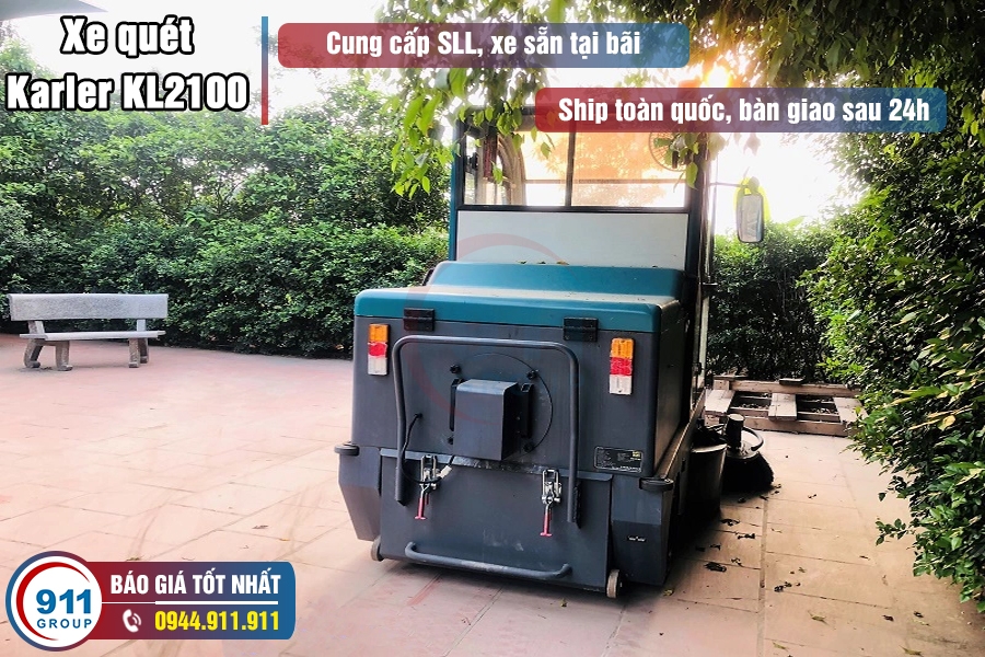 Xe quét hút bụi Karler - Bán xe quét nhà xưởng Karler KL2100