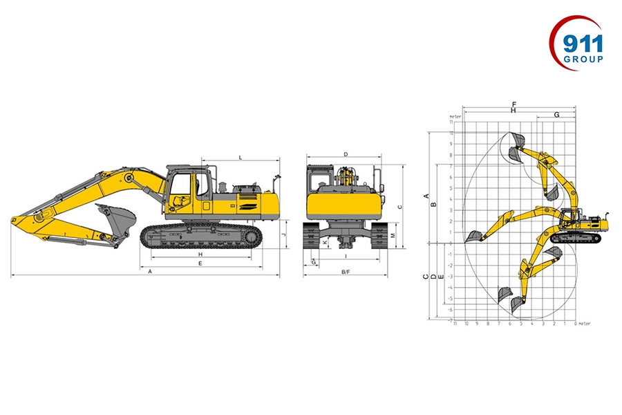 Máy xúc đào bánh xích XCMG gầu 1,4 m3 Model: XE305D